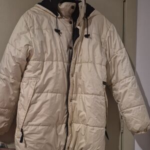 Women's Cream Puffer Jacket